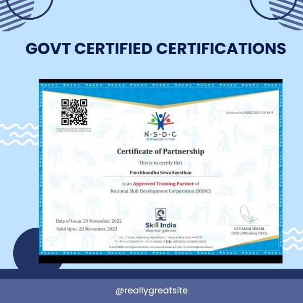 Govt Certified Certification